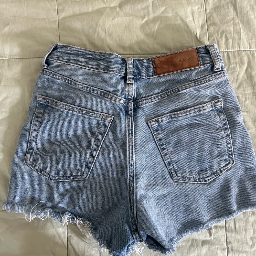 Topshop Light Blue Jean Shorts